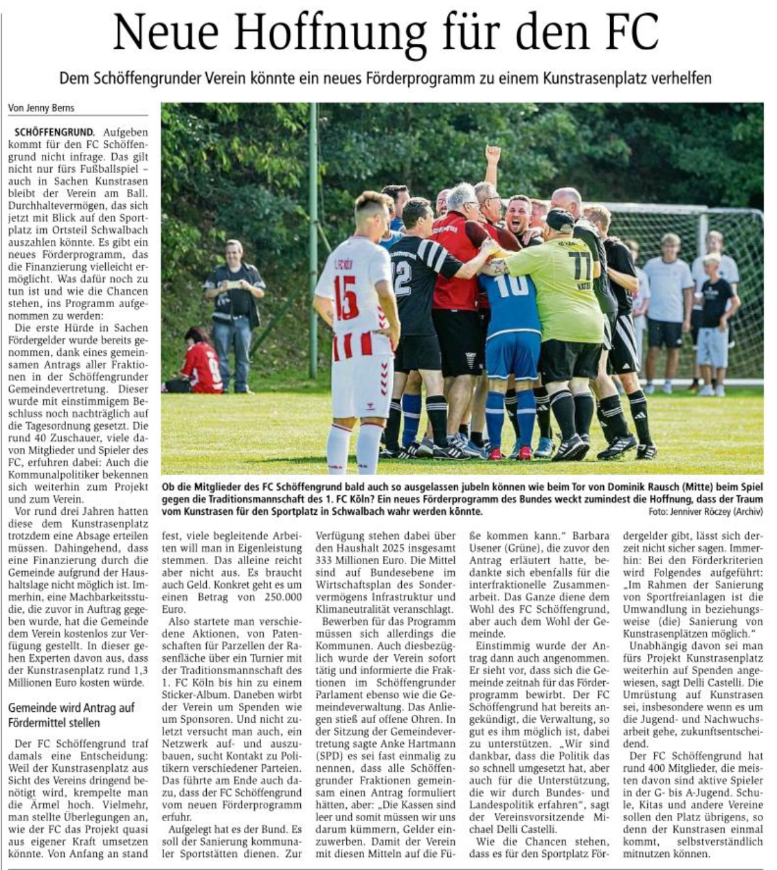 📣 Schöffengrund zieht geschlossen an einem Strang! 🔴⚪️⚽️